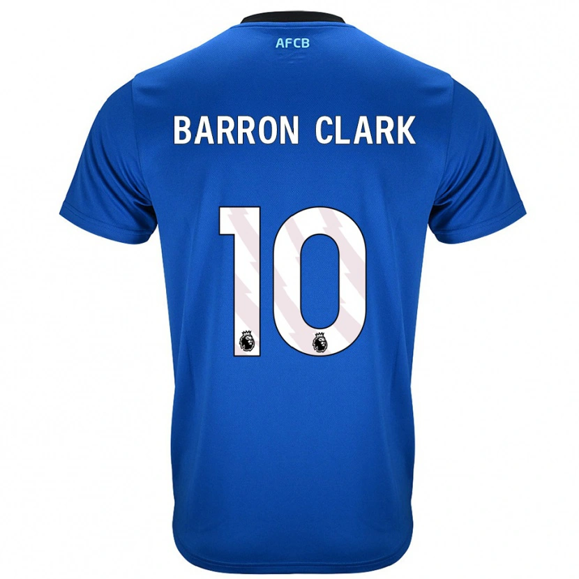 Danxen Enfant Maillot Molly Barron-Clark #10 Bleu Noir Tenues Extérieur 2025/26 T-Shirt