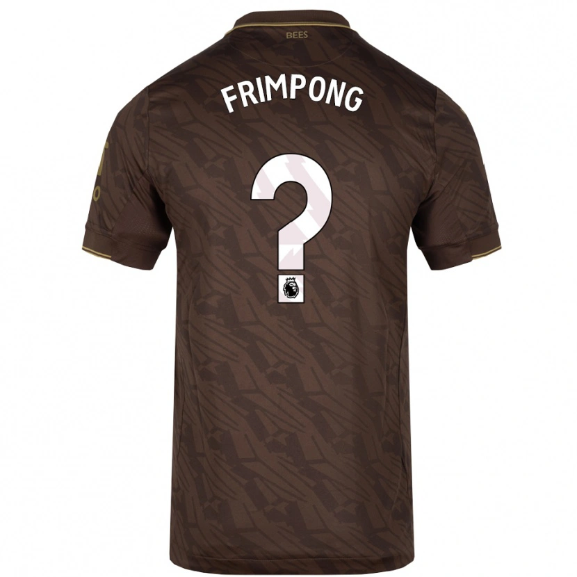 Danxen Enfant Maillot Charles Frimpong #0 Marron Or Tenues Extérieur 2025/26 T-Shirt