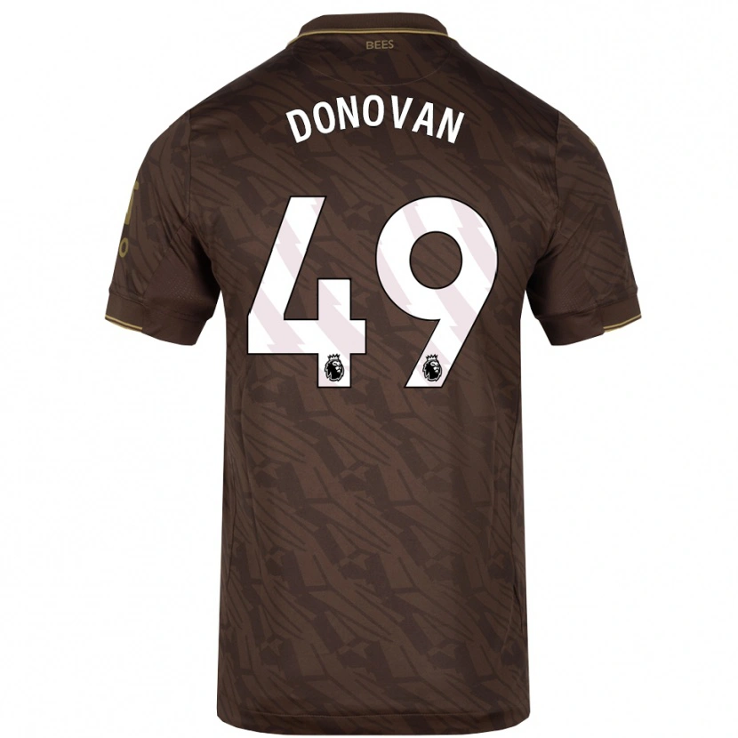 Danxen Enfant Maillot Romelle Donovan #49 Marron Or Tenues Extérieur 2025/26 T-Shirt