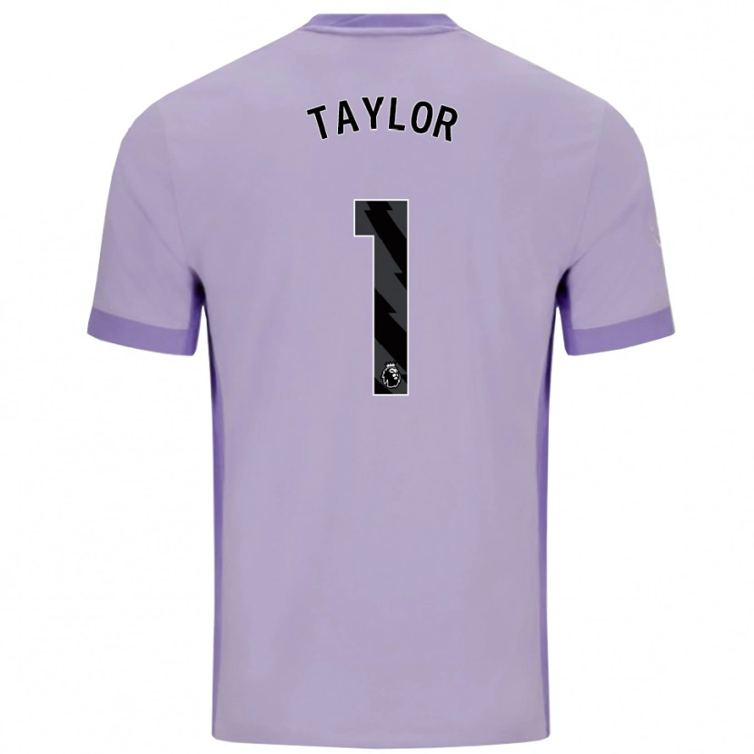 Danxen Enfant Maillot Finley Taylor #1 Taro Violet Blanc Tenues Extérieur 2025/26 T-Shirt