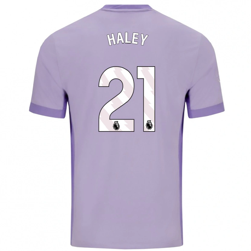 Danxen Enfant Maillot Madison Haley #21 Taro Violet Blanc Tenues Extérieur 2025/26 T-Shirt
