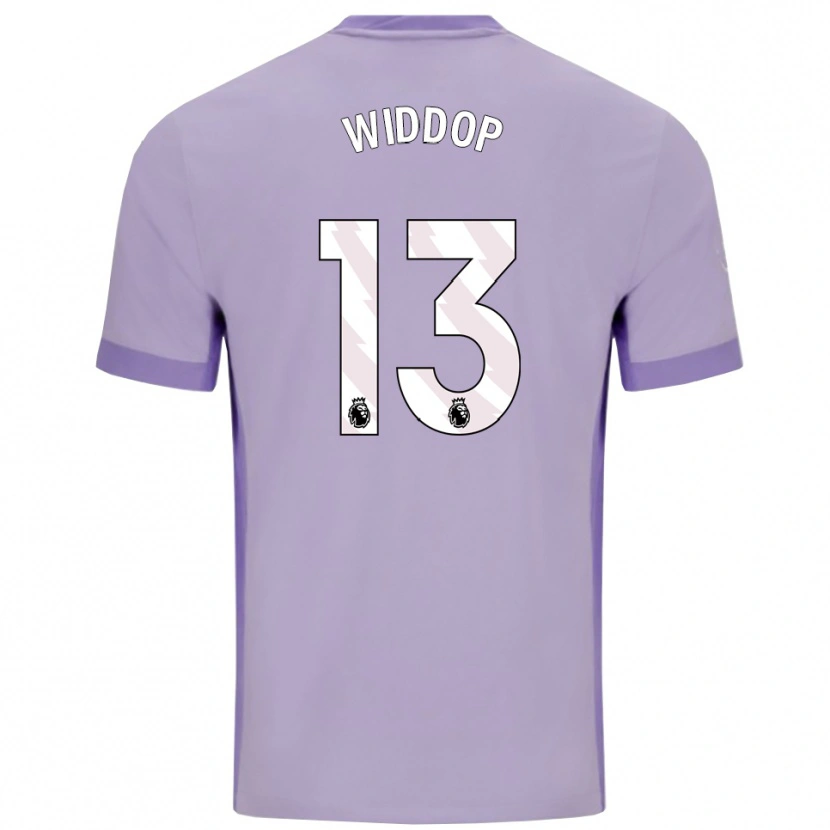 Danxen Enfant Maillot Fraser Widdop #13 Taro Violet Blanc Tenues Extérieur 2025/26 T-Shirt