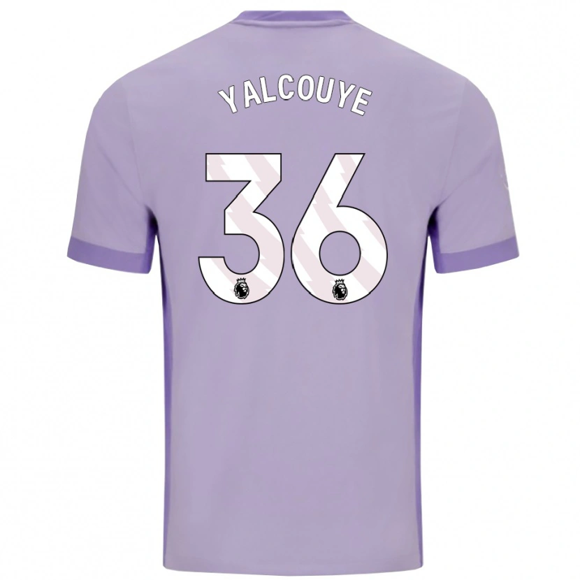 Danxen Enfant Maillot Malick Yalcouyé #36 Taro Violet Blanc Tenues Extérieur 2025/26 T-Shirt