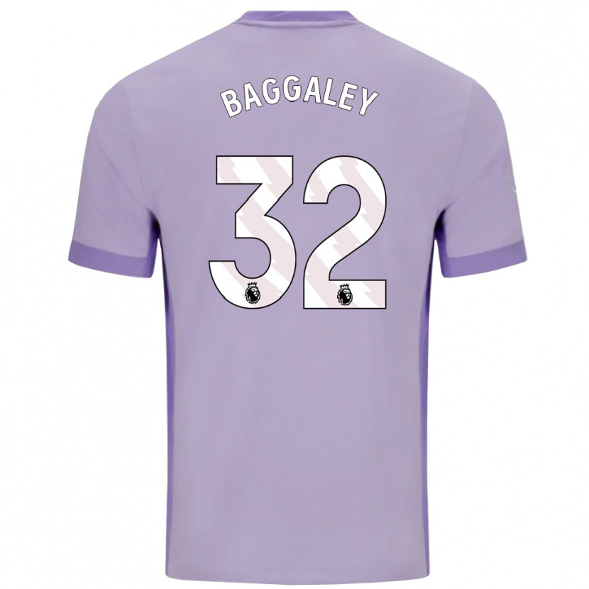 Danxen Enfant Maillot Sophie Baggaley #32 Taro Violet Blanc Tenues Extérieur 2025/26 T-Shirt