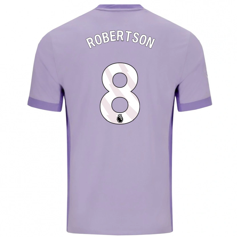 Danxen Enfant Maillot Josh Robertson #8 Taro Violet Blanc Tenues Extérieur 2025/26 T-Shirt