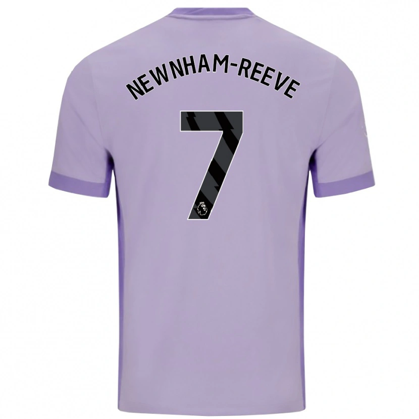 Danxen Enfant Maillot Bode Newnham-Reeve #7 Taro Violet Blanc Tenues Extérieur 2025/26 T-Shirt