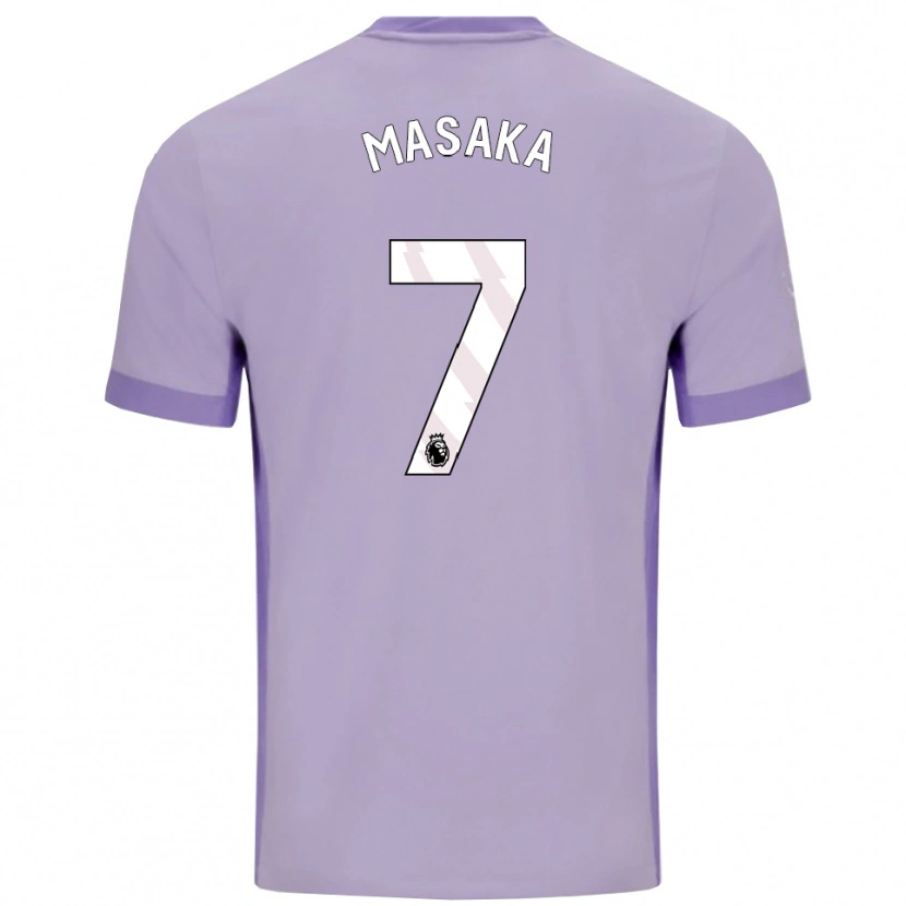 Danxen Enfant Maillot Aisha Masaka #7 Taro Violet Blanc Tenues Extérieur 2025/26 T-Shirt