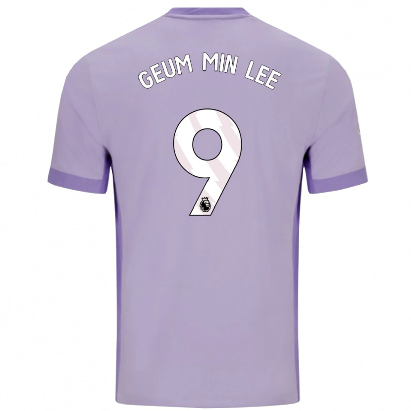 Danxen Enfant Maillot Lee Geum-Min #9 Taro Violet Blanc Tenues Extérieur 2025/26 T-Shirt