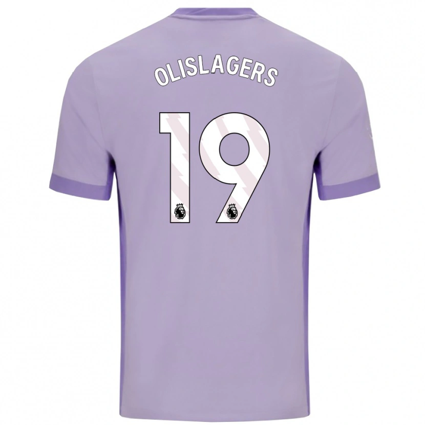 Danxen Enfant Maillot Marisa Olislagers #19 Taro Violet Blanc Tenues Extérieur 2025/26 T-Shirt