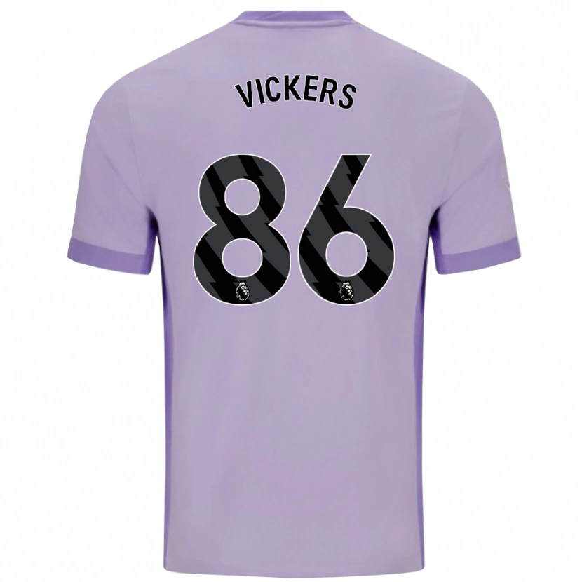 Danxen Enfant Maillot Jacob Vickers #86 Taro Violet Blanc Tenues Extérieur 2025/26 T-Shirt