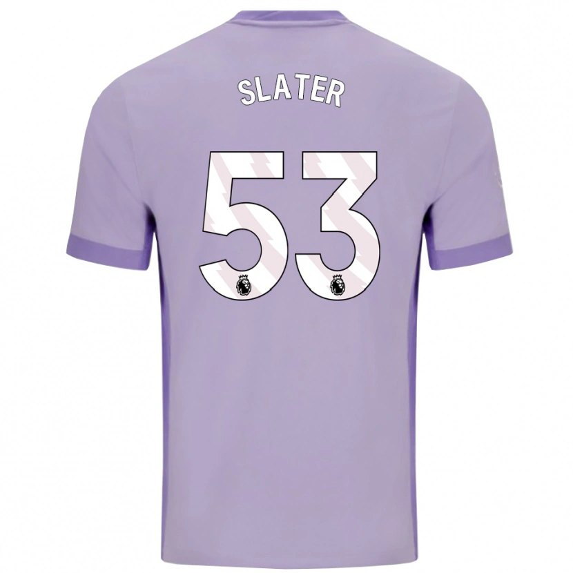 Danxen Enfant Maillot Jacob Slater #53 Taro Violet Blanc Tenues Extérieur 2025/26 T-Shirt