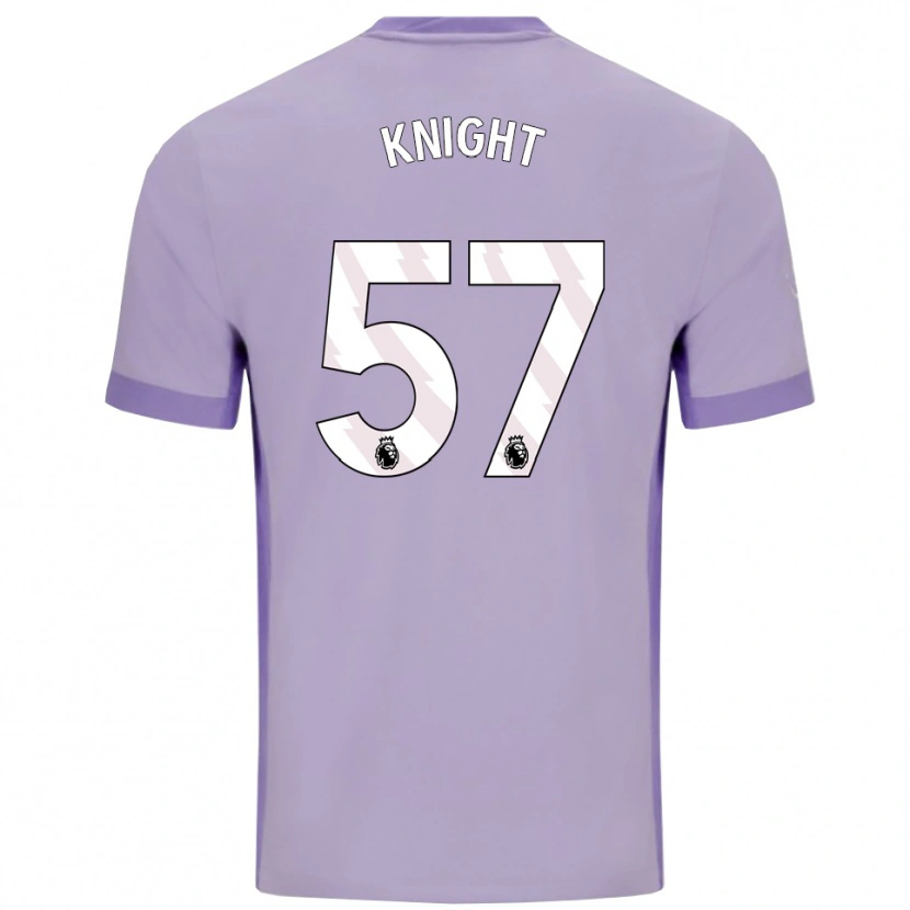 Danxen Enfant Maillot Joe Knight #57 Taro Violet Blanc Tenues Extérieur 2025/26 T-Shirt