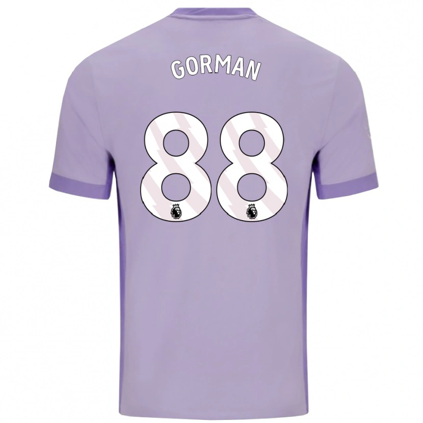 Danxen Enfant Maillot Ronnie Gorman #88 Taro Violet Blanc Tenues Extérieur 2025/26 T-Shirt