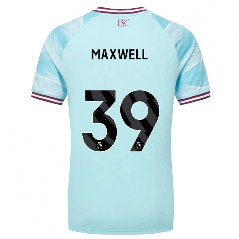 Danxen Enfant Maillot Danielle Maxwell #39 Bleu Ciel Bourgogne Tenues Extérieur 2025/26 T-Shirt