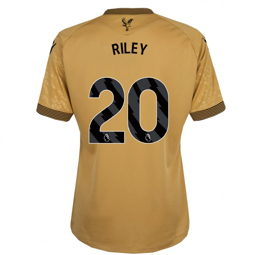 Danxen Enfant Maillot Indiah-Paige Riley #20 Or Noir Tenues Extérieur 2025/26 T-Shirt