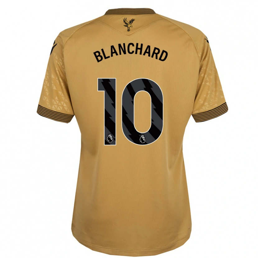 Danxen Enfant Maillot Annabel Blanchard #10 Or Noir Tenues Extérieur 2025/26 T-Shirt