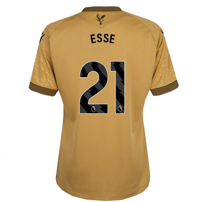 Danxen Enfant Maillot Romain Esse #21 Or Noir Tenues Extérieur 2025/26 T-Shirt