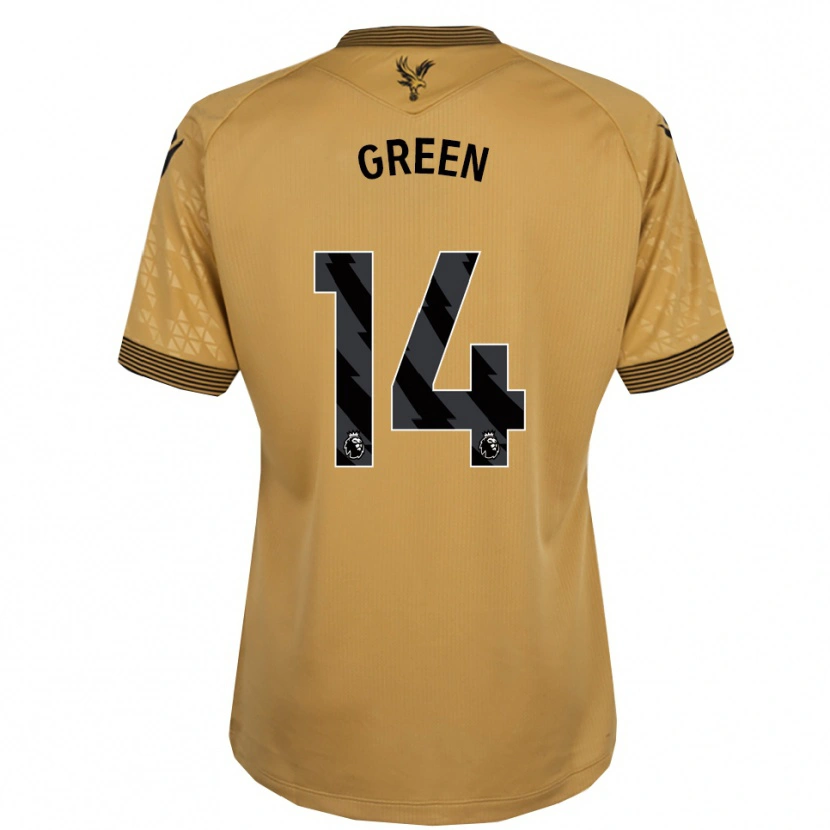 Danxen Enfant Maillot Josie Green #14 Or Noir Tenues Extérieur 2025/26 T-Shirt