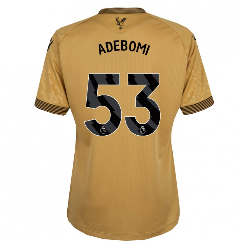 Danxen Enfant Maillot Ademola Ola Adebomi #53 Or Noir Tenues Extérieur 2025/26 T-Shirt