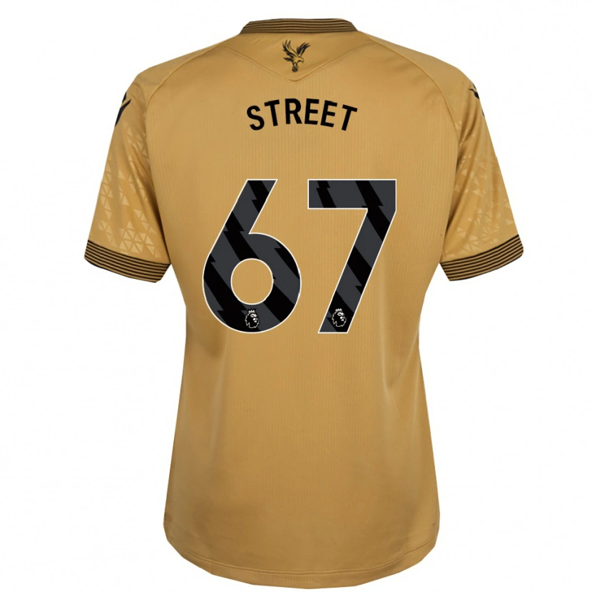 Danxen Enfant Maillot Rob Street #67 Or Noir Tenues Extérieur 2025/26 T-Shirt