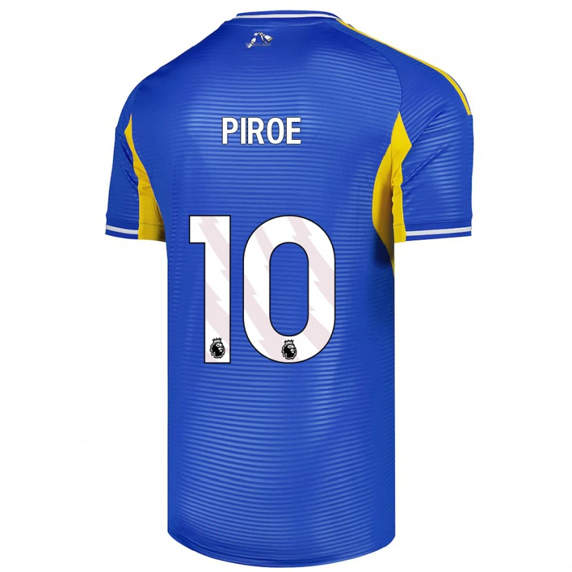 Danxen Enfant Maillot Joël Piroe #10 Bleu Jaune Tenues Extérieur 2025/26 T-Shirt