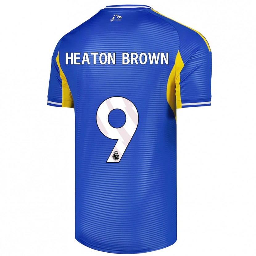Danxen Enfant Maillot Heaton Brown #9 Bleu Jaune Tenues Extérieur 2025/26 T-Shirt
