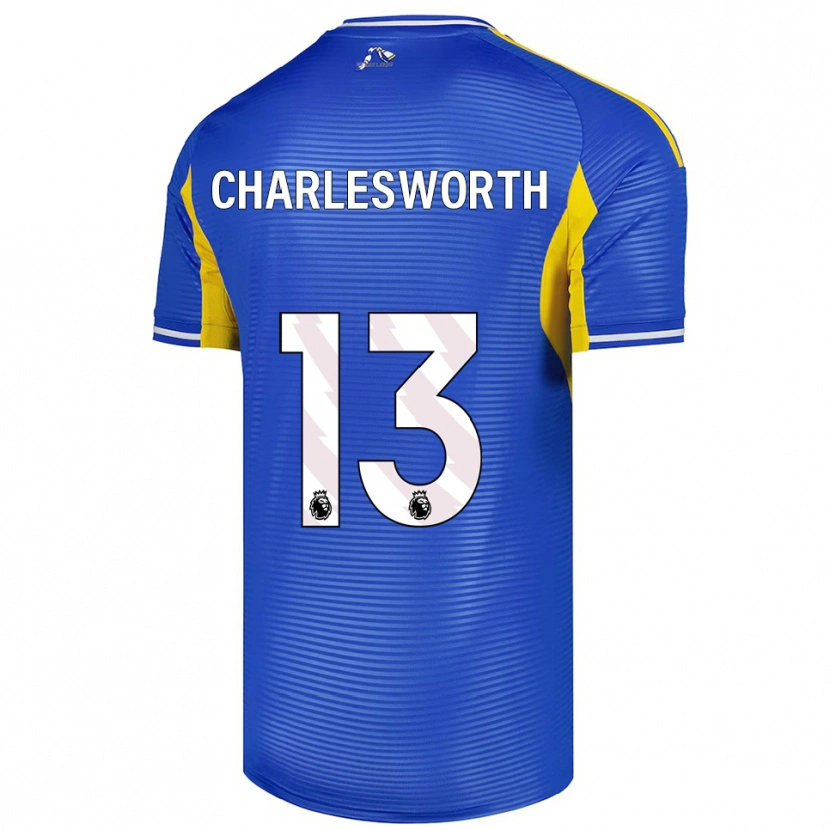 Danxen Enfant Maillot Millie Robshaw-Charlesworth #13 Bleu Jaune Tenues Extérieur 2025/26 T-Shirt