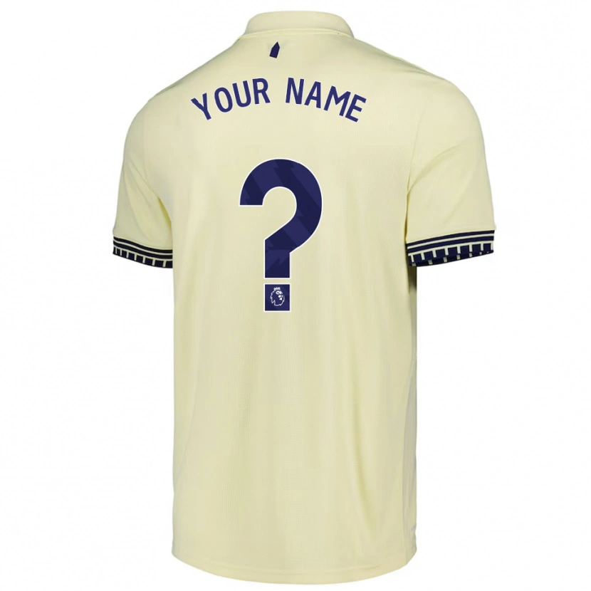 Danxen Enfant Maillot Votre Nom #0 Blanc Cassé Noir Tenues Extérieur 2025/26 T-Shirt