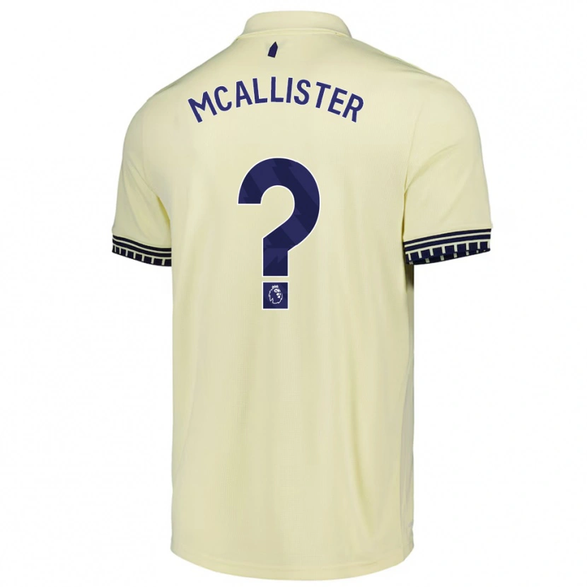 Danxen Enfant Maillot Sean Mcallister #0 Blanc Cassé Noir Tenues Extérieur 2025/26 T-Shirt