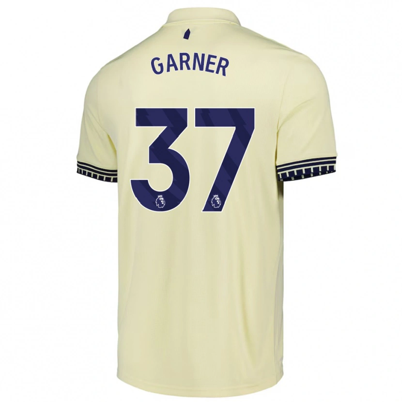 Danxen Enfant Maillot James Garner #37 Blanc Cassé Noir Tenues Extérieur 2025/26 T-Shirt