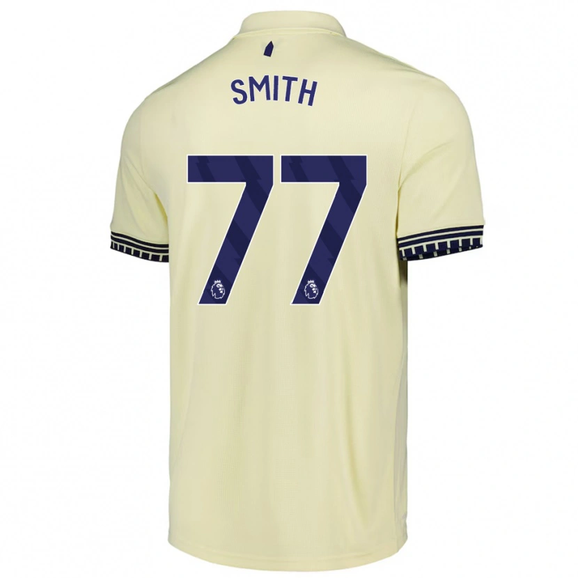 Danxen Enfant Maillot Odin Samuels-Smith #77 Blanc Cassé Noir Tenues Extérieur 2025/26 T-Shirt