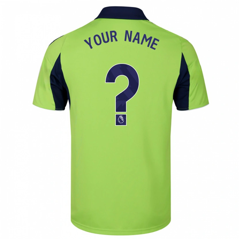 Danxen Enfant Maillot Votre Nom #0 Vert Marine Blanc Tenues Extérieur 2025/26 T-Shirt