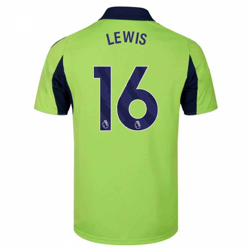 Danxen Enfant Maillot Milla Lewis #16 Vert Marine Blanc Tenues Extérieur 2025/26 T-Shirt
