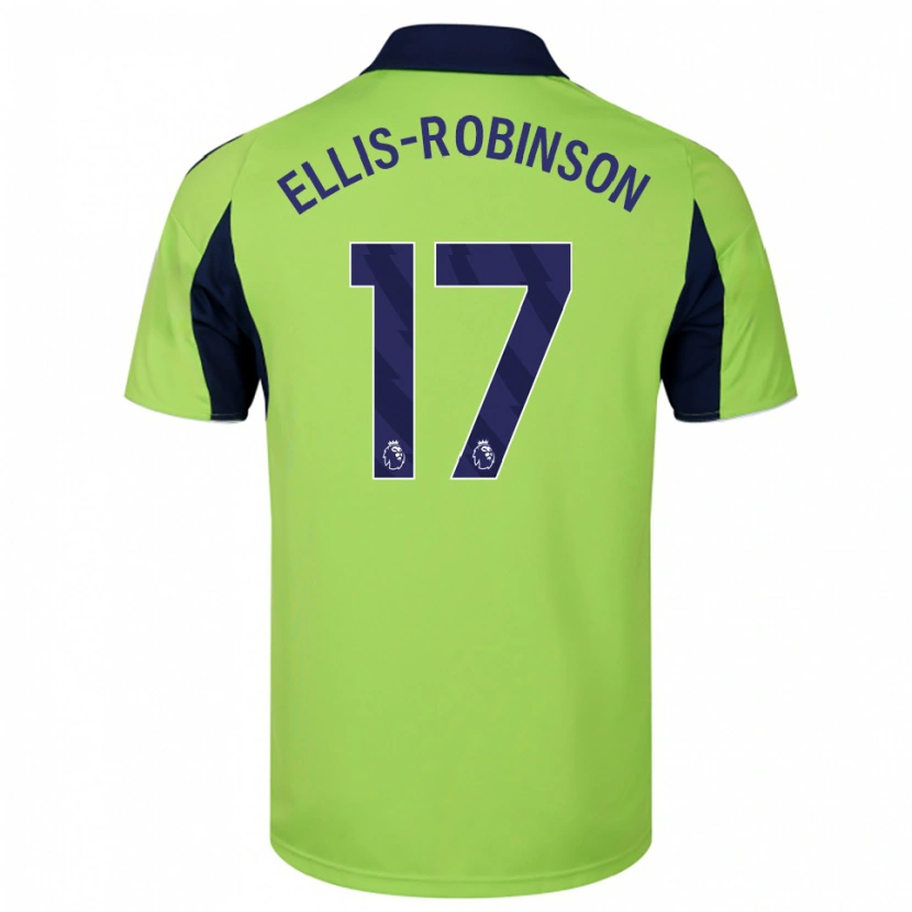 Danxen Enfant Maillot Eddie Ellis-Robinson #17 Vert Marine Blanc Tenues Extérieur 2025/26 T-Shirt