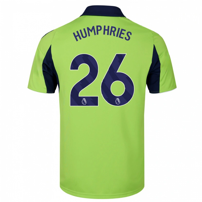 Danxen Enfant Maillot Marni Humphries #26 Vert Marine Blanc Tenues Extérieur 2025/26 T-Shirt