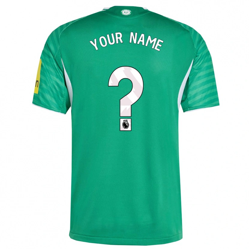 Danxen Enfant Maillot Votre Nom #0 Vert Blanc Tenues Extérieur 2025/26 T-Shirt