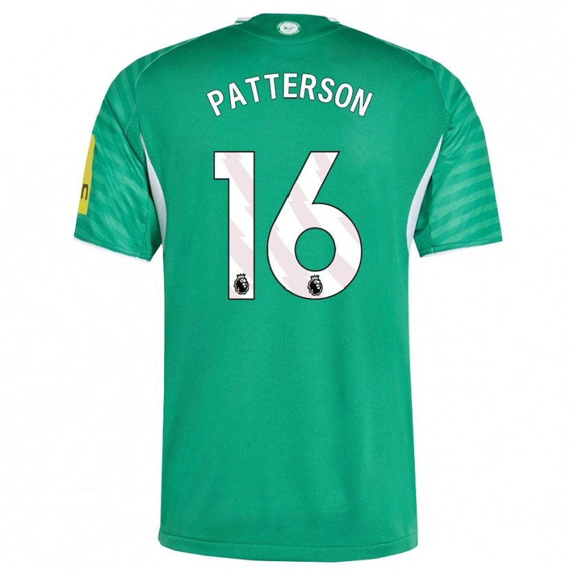 Danxen Enfant Maillot Jack Patterson #16 Vert Blanc Tenues Extérieur 2025/26 T-Shirt