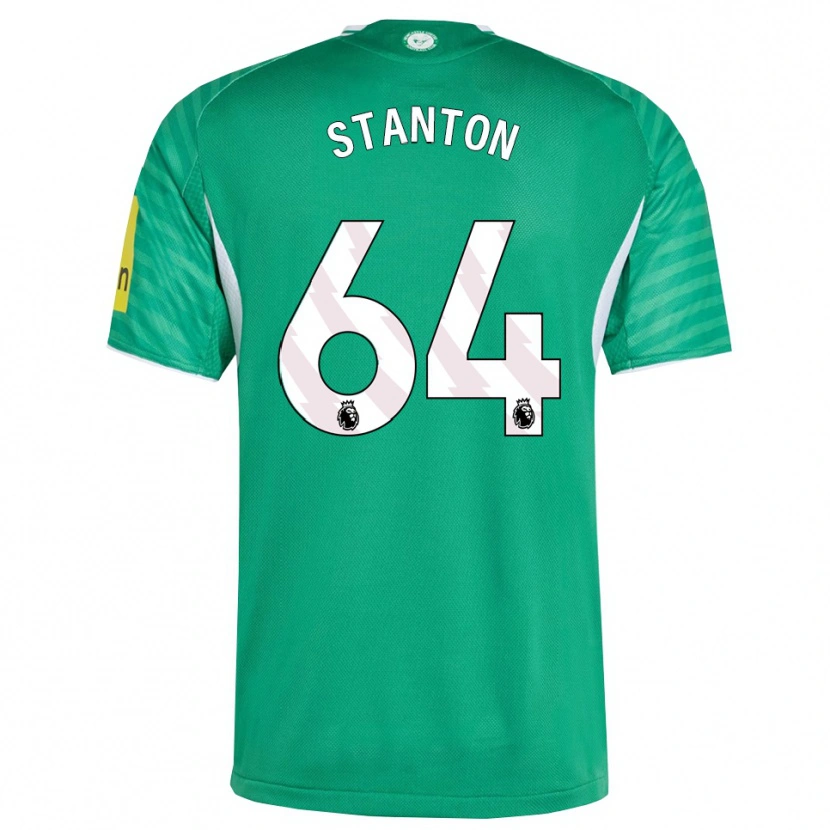 Danxen Enfant Maillot Ellis Stanton #64 Vert Blanc Tenues Extérieur 2025/26 T-Shirt