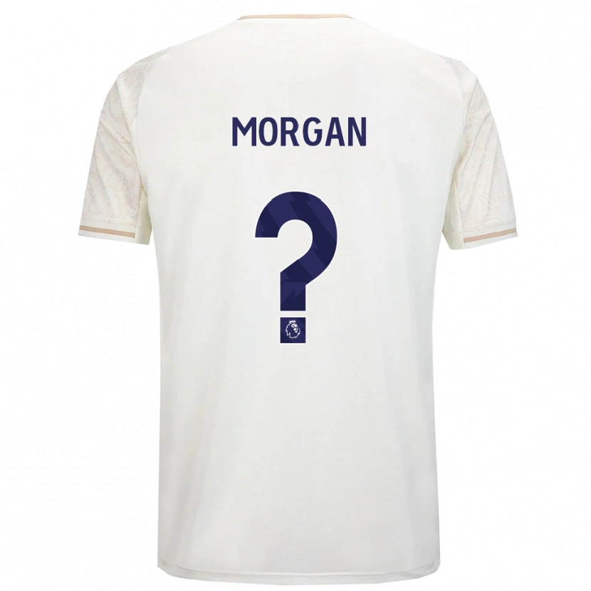 Danxen Enfant Maillot Elijah Morgan #0 Blanc Cassé Noir Tenues Extérieur 2025/26 T-Shirt