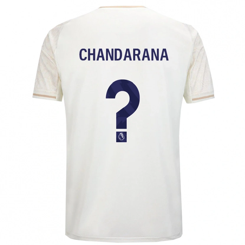 Danxen Enfant Maillot Millie Chandarana #0 Blanc Cassé Noir Tenues Extérieur 2025/26 T-Shirt