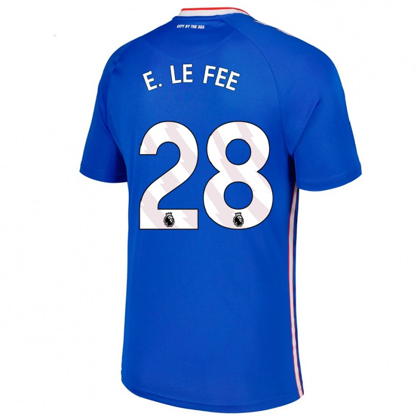 Danxen Enfant Maillot Enzo Le Fée #28 Bleu Blanc Tenues Extérieur 2025/26 T-Shirt