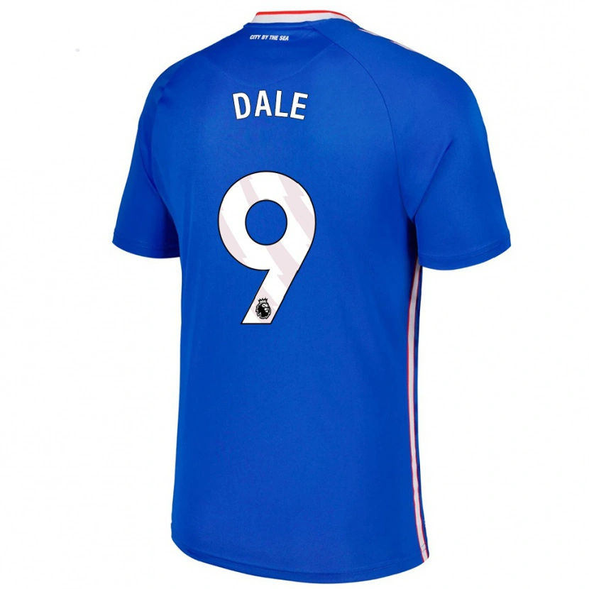 Danxen Enfant Maillot Eleanor Dale #9 Bleu Blanc Tenues Extérieur 2025/26 T-Shirt