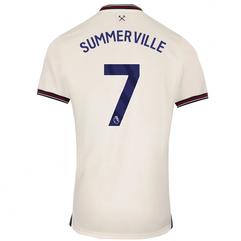 Danxen Enfant Maillot Crysencio Summerville #7 Blanc Cassé Tenues Extérieur 2025/26 T-Shirt