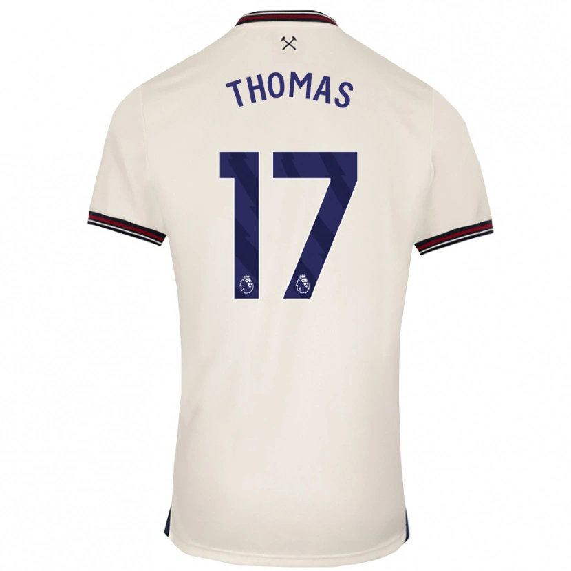 Danxen Enfant Maillot Isaac Thomas #17 Blanc Cassé Tenues Extérieur 2025/26 T-Shirt