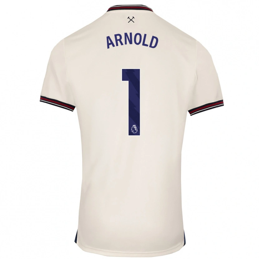 Danxen Enfant Maillot Mackenzie Arnold #1 Blanc Cassé Tenues Extérieur 2025/26 T-Shirt
