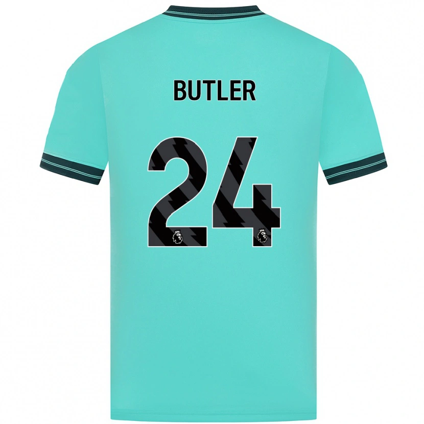 Danxen Enfant Maillot Elli Butler #24 Bleu Ciel Vert Tenues Extérieur 2025/26 T-Shirt