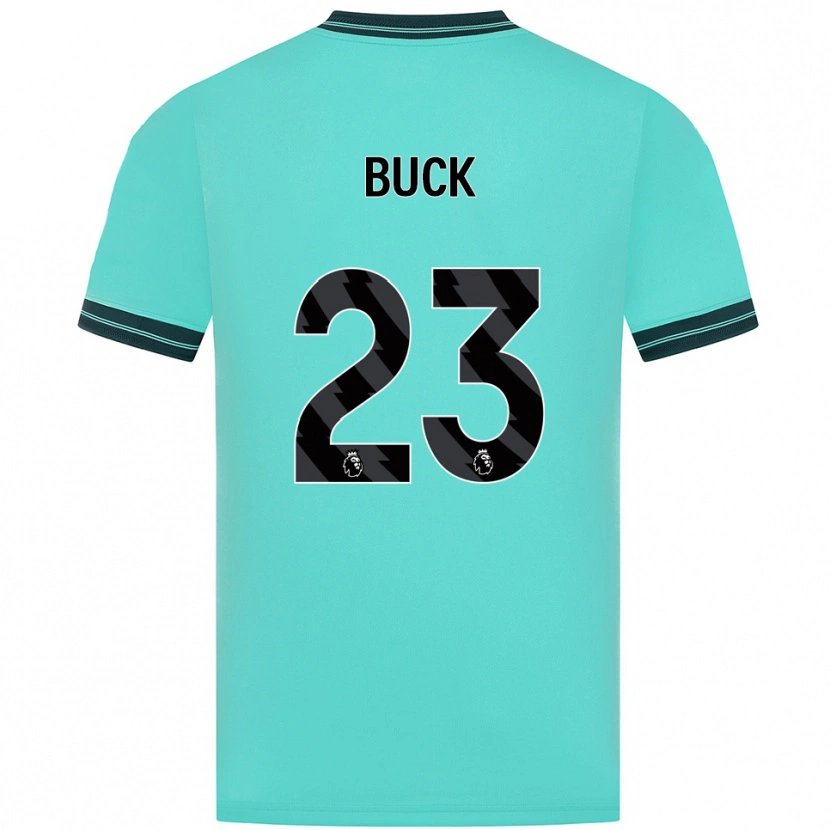 Danxen Enfant Maillot Alex Buck #23 Bleu Ciel Vert Tenues Extérieur 2025/26 T-Shirt