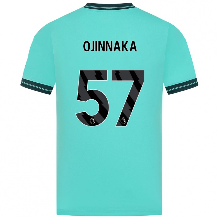Danxen Enfant Maillot Temple Ojinnaka #57 Bleu Ciel Vert Tenues Extérieur 2025/26 T-Shirt
