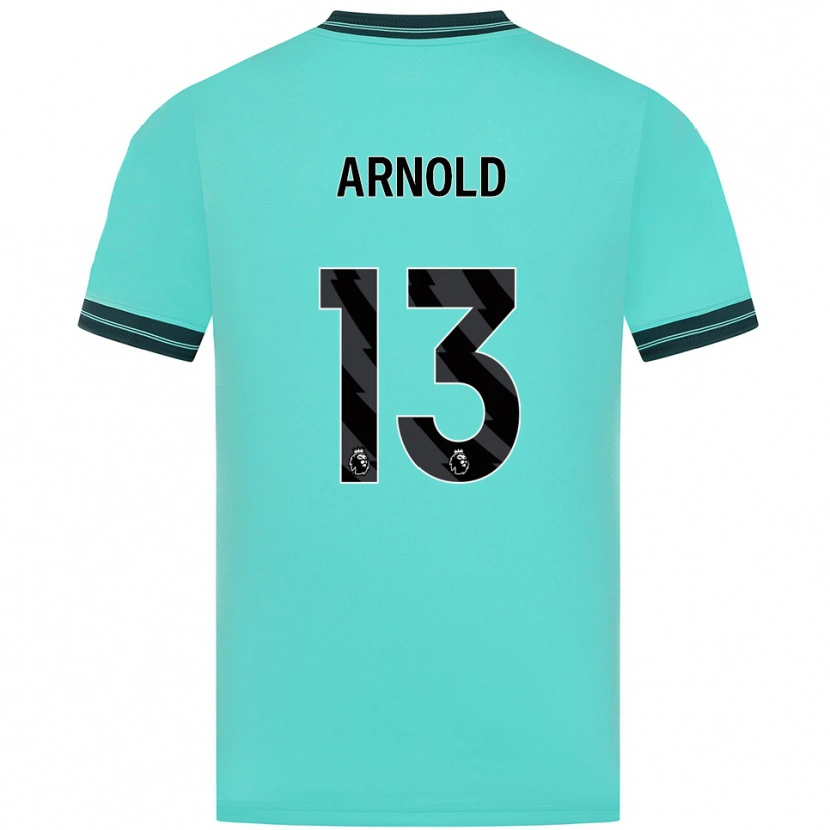 Danxen Enfant Maillot Alfie Arnold #13 Bleu Ciel Vert Tenues Extérieur 2025/26 T-Shirt
