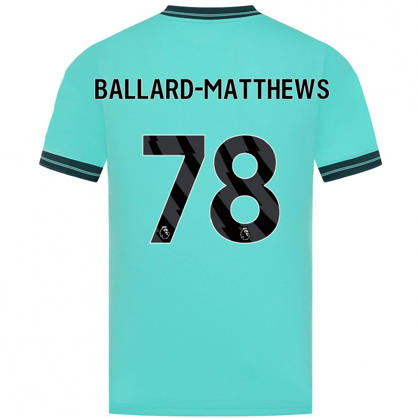 Danxen Enfant Maillot Emilio Ballard-Matthews #78 Bleu Ciel Vert Tenues Extérieur 2025/26 T-Shirt